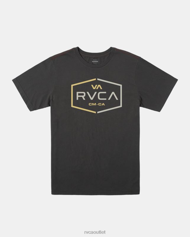 Clothing V84B612 pirate black RVCA Men Layover Slub Tee