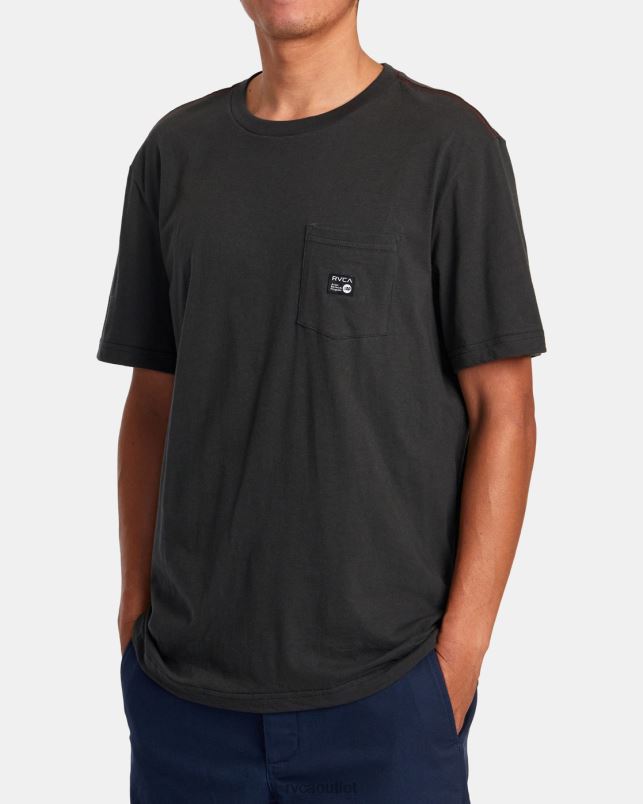 Clothing V84B631 pirate black RVCA Men ANP Pocket Tee
