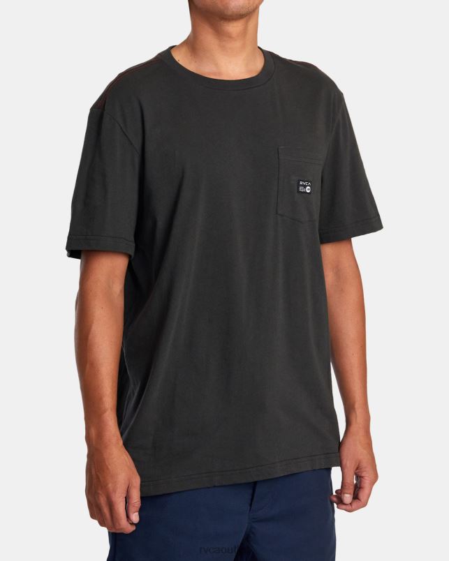 Clothing V84B631 pirate black RVCA Men ANP Pocket Tee