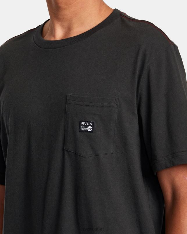 Clothing V84B631 pirate black RVCA Men ANP Pocket Tee