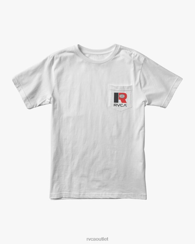 Clothing V84B645 white RVCA Men Logistics Pocket Tee