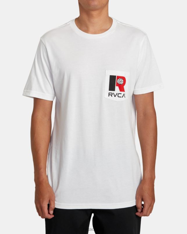 Clothing V84B645 white RVCA Men Logistics Pocket Tee