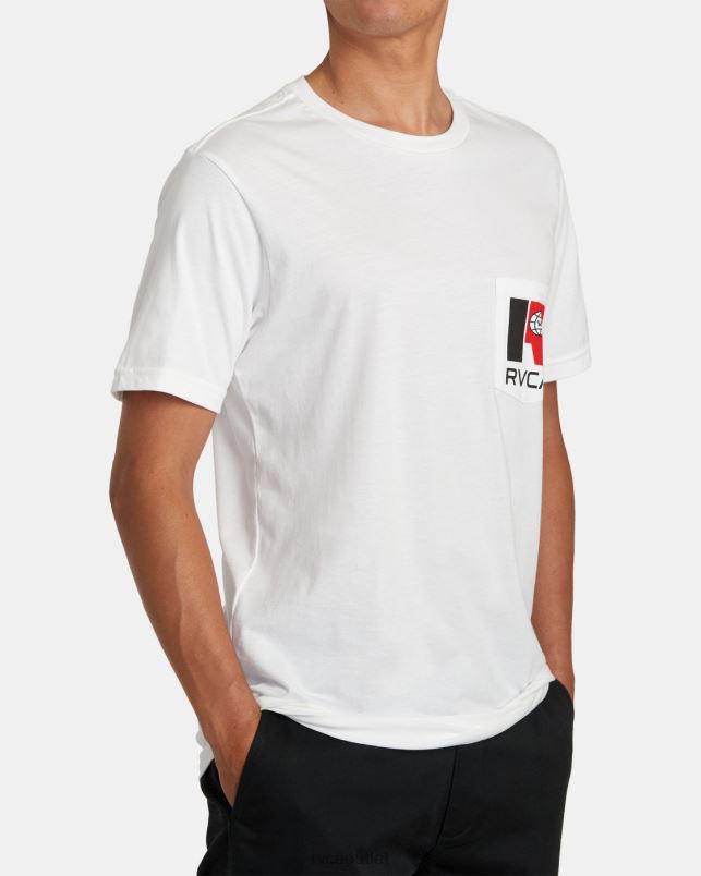 Clothing V84B645 white RVCA Men Logistics Pocket Tee