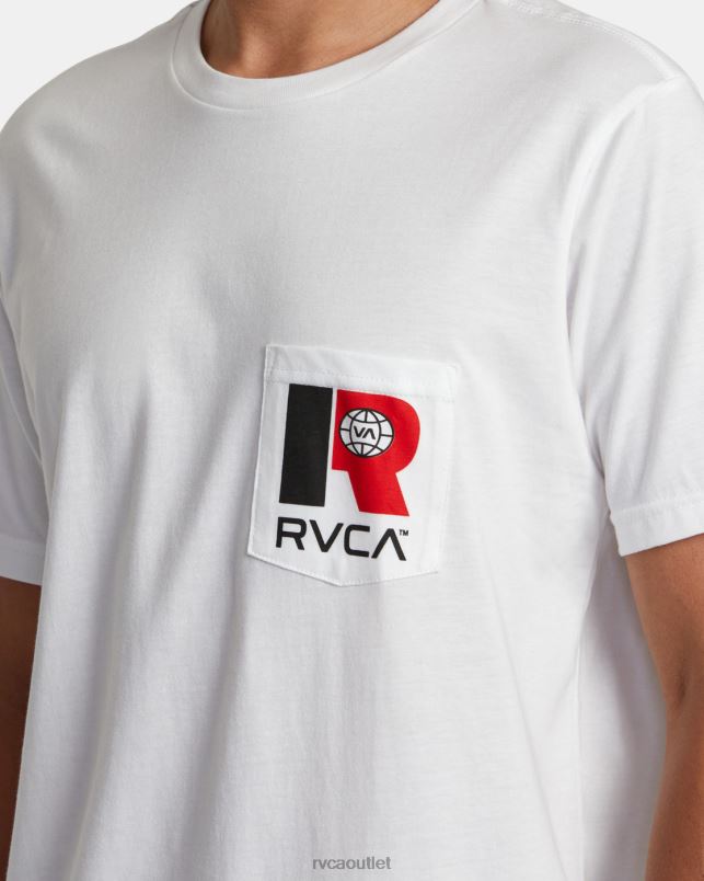 Clothing V84B645 white RVCA Men Logistics Pocket Tee