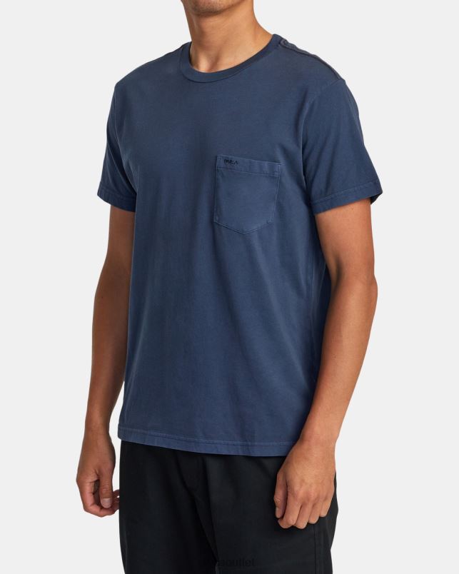 Clothing V84B669 moody blue RVCA Men PTC II Pigment Tee