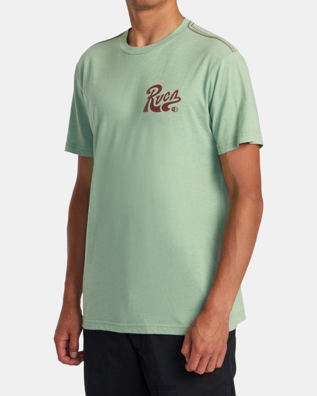 Clothing V84B66 green haze RVCA Men Tactix Tee