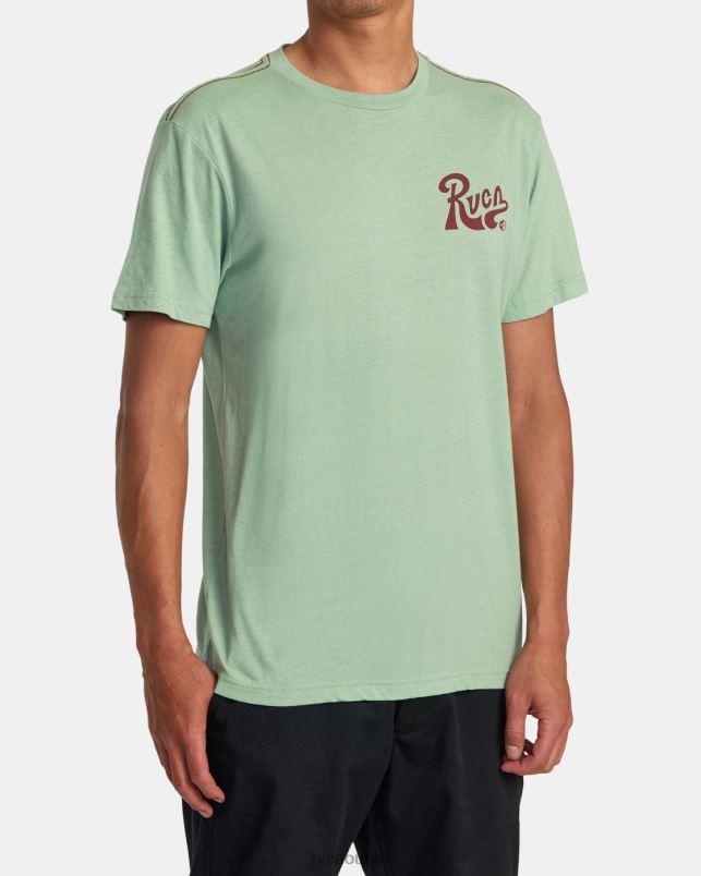 Clothing V84B66 green haze RVCA Men Tactix Tee