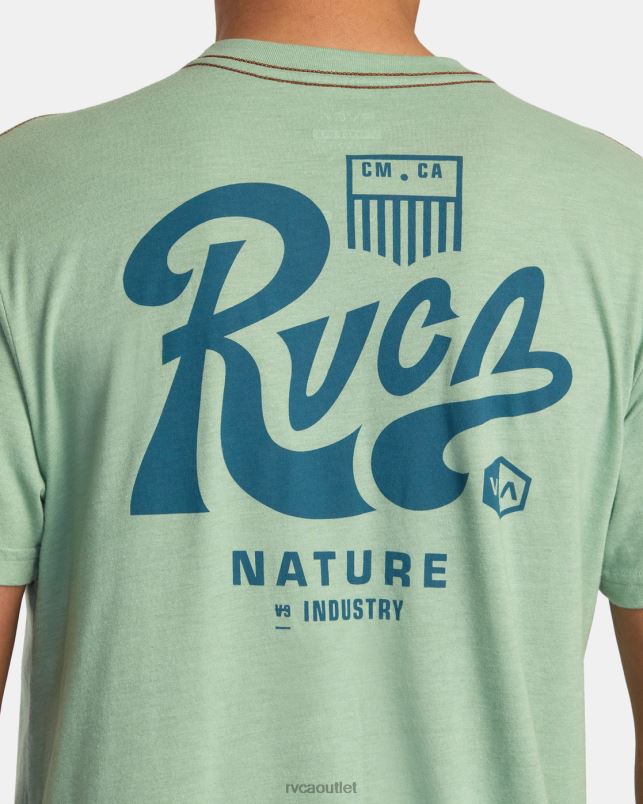 Clothing V84B66 green haze RVCA Men Tactix Tee
