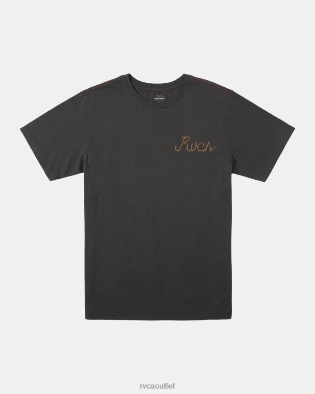 Clothing V84B67 pirate black RVCA Men Neon Dragon Tee