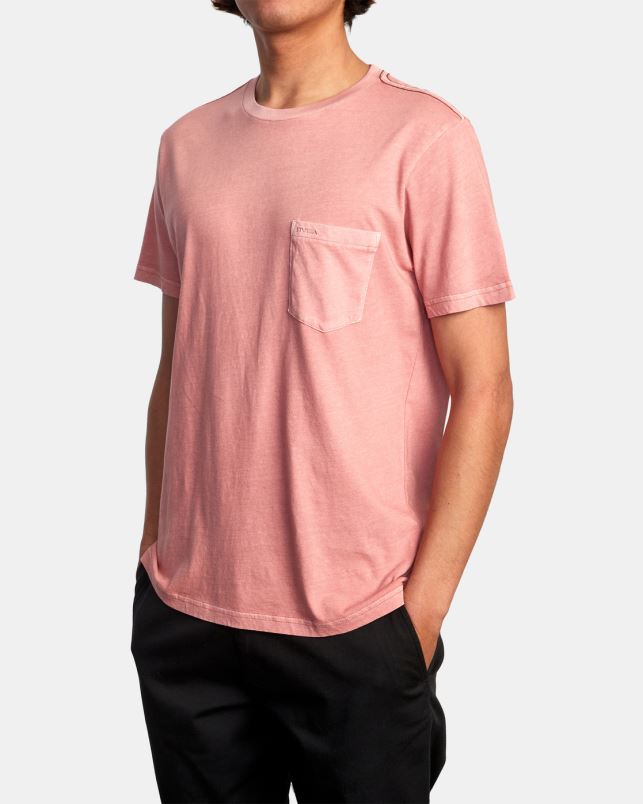 Clothing V84B766 dusty rose RVCA Men PTC II Pigment Tee