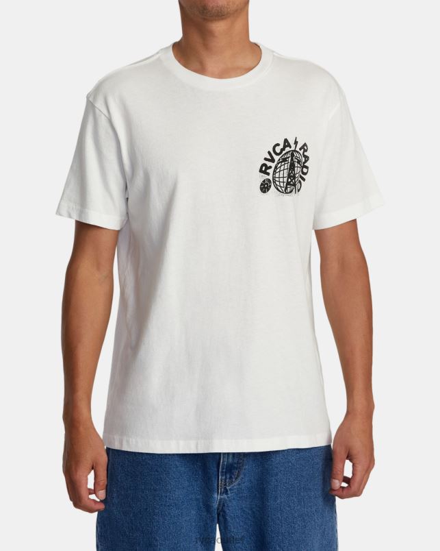 Clothing V84B78 antique white RVCA Men Tee