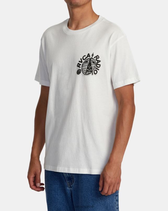 Clothing V84B78 antique white RVCA Men Tee