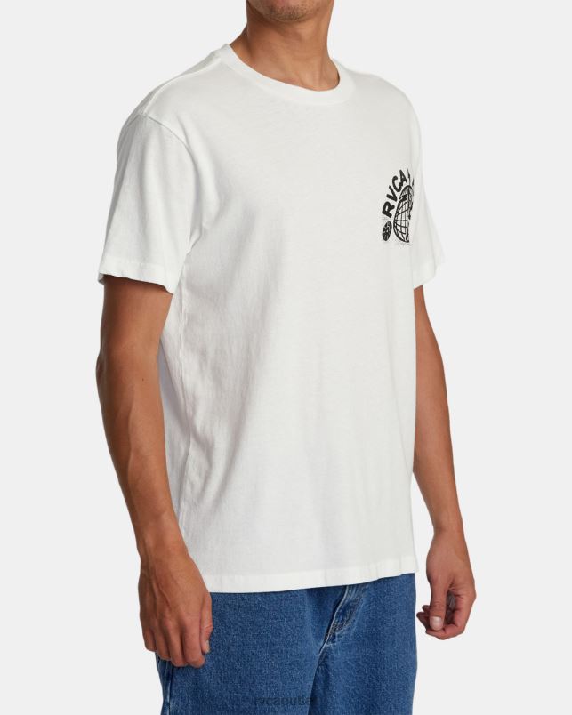 Clothing V84B78 antique white RVCA Men Tee