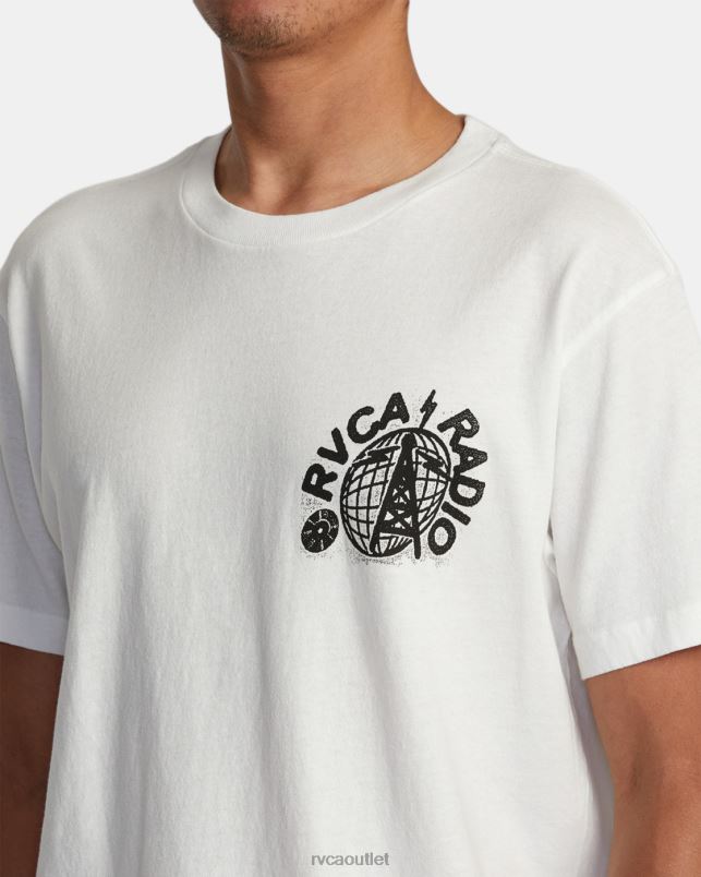 Clothing V84B78 antique white RVCA Men Tee