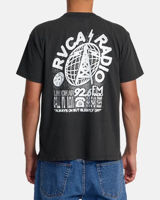 Clothing V84B81 black RVCA Men Tee