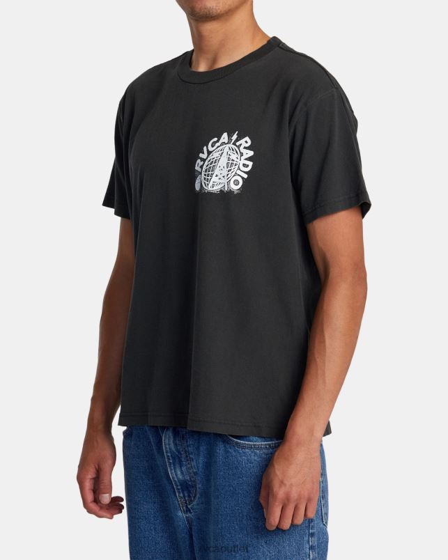 Clothing V84B81 black RVCA Men Tee