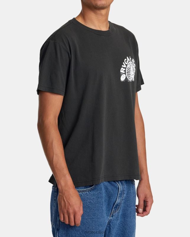 Clothing V84B81 black RVCA Men Tee
