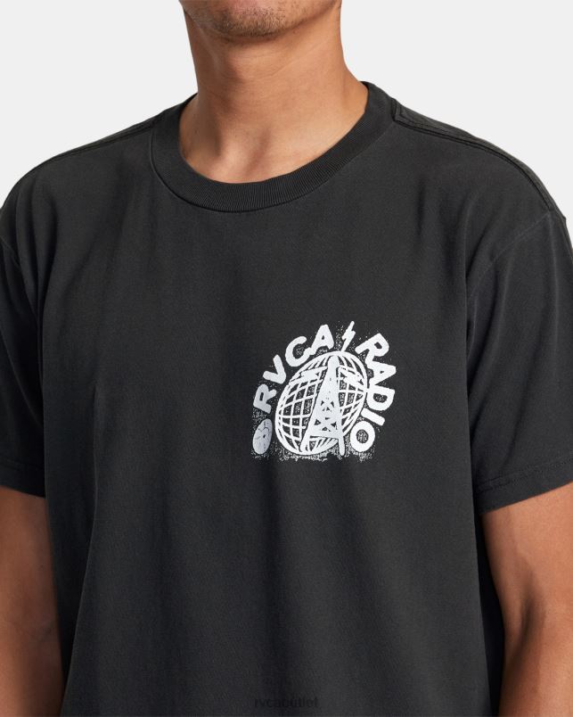 Clothing V84B81 black RVCA Men Tee