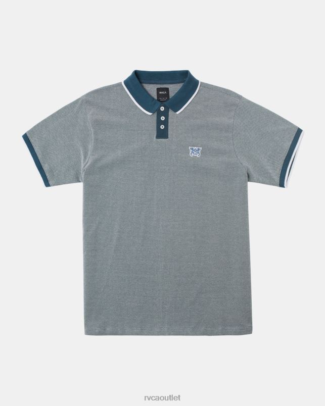 Clothing V84B85 duck blue RVCA Men Pennant Birdseye Polo Shirt