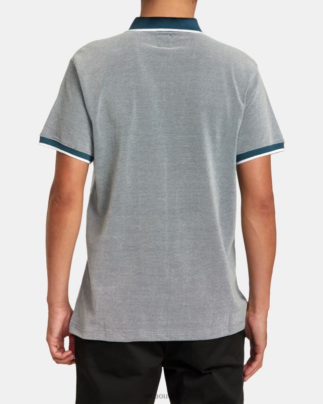 Clothing V84B85 duck blue RVCA Men Pennant Birdseye Polo Shirt