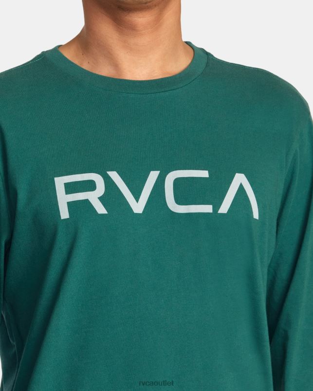 Clothing V84B862 hunter green RVCA Men BIG LONG SLEEVE TEE