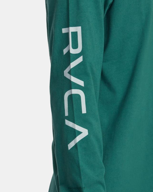 Clothing V84B862 hunter green RVCA Men BIG LONG SLEEVE TEE