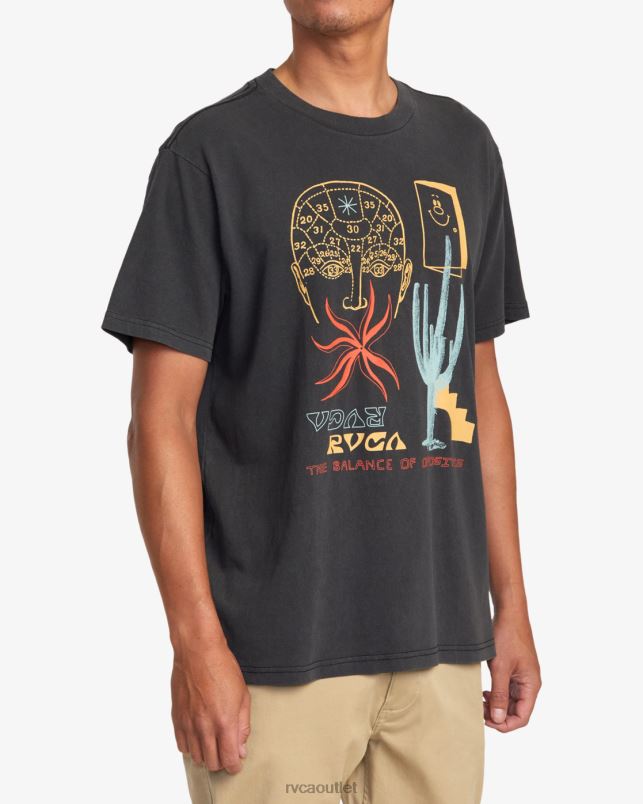 Clothing V84B913 black RVCA Men Dreamscape Tee