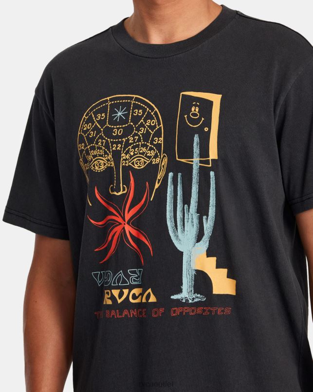 Clothing V84B913 black RVCA Men Dreamscape Tee