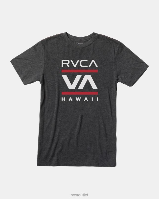 Clothing V84B916 black RVCA Men Island Radio Tee