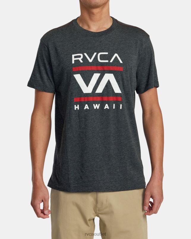Clothing V84B916 black RVCA Men Island Radio Tee