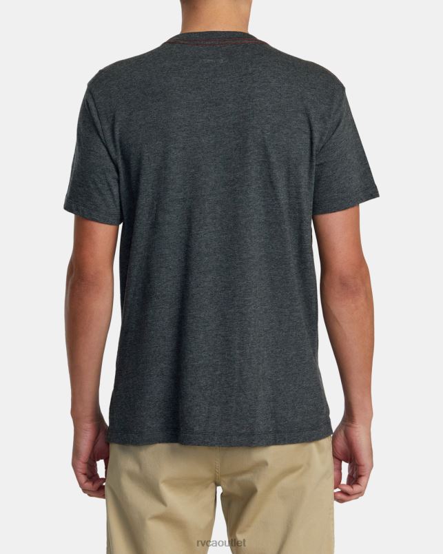Clothing V84B916 black RVCA Men Island Radio Tee