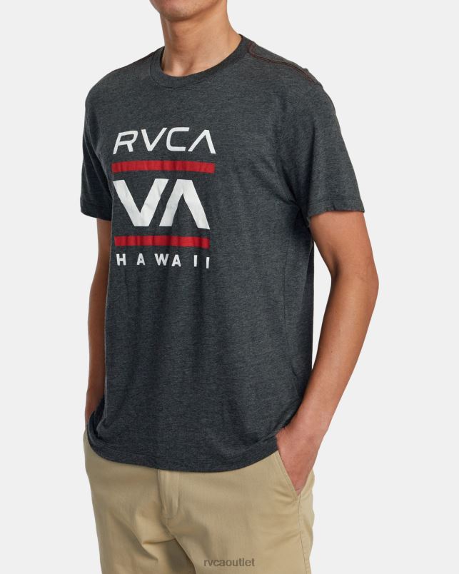 Clothing V84B916 black RVCA Men Island Radio Tee