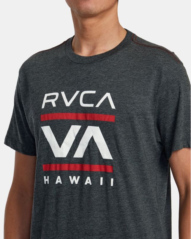Clothing V84B916 black RVCA Men Island Radio Tee