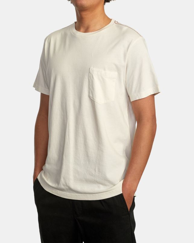 Clothing V84B938 natural RVCA Men PTC II Pigment Tee