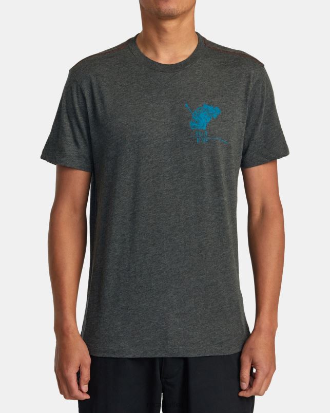 Clothing V84B93 black RVCA Men Ben Horton Abyss Tee