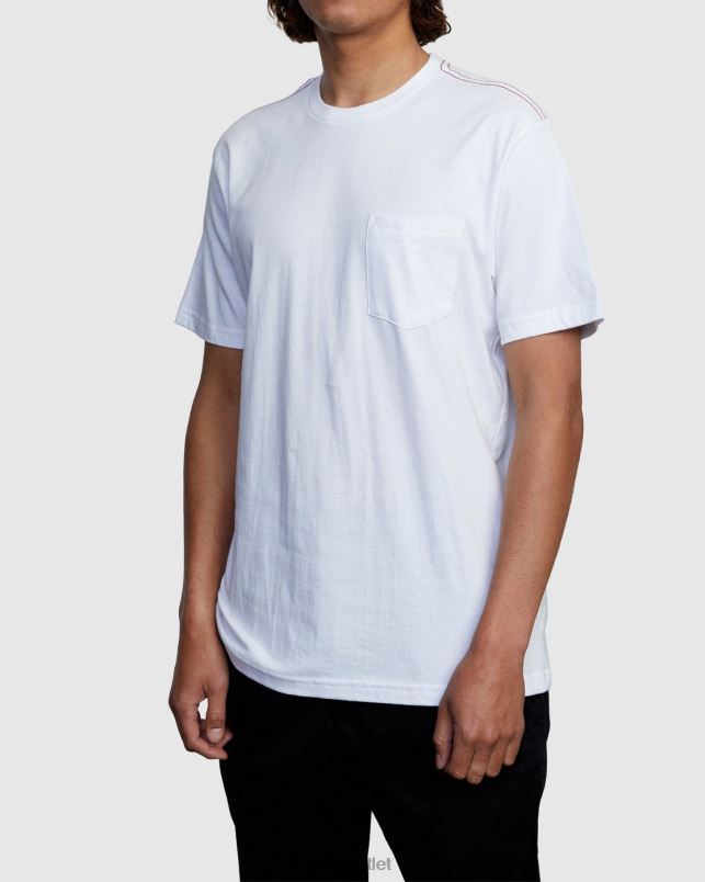 Clothing V84B968 white RVCA Men PTC Standard Wash Tee
