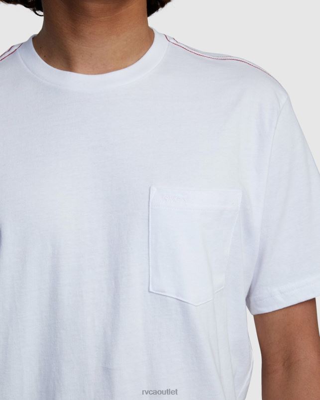 Clothing V84B968 white RVCA Men PTC Standard Wash Tee