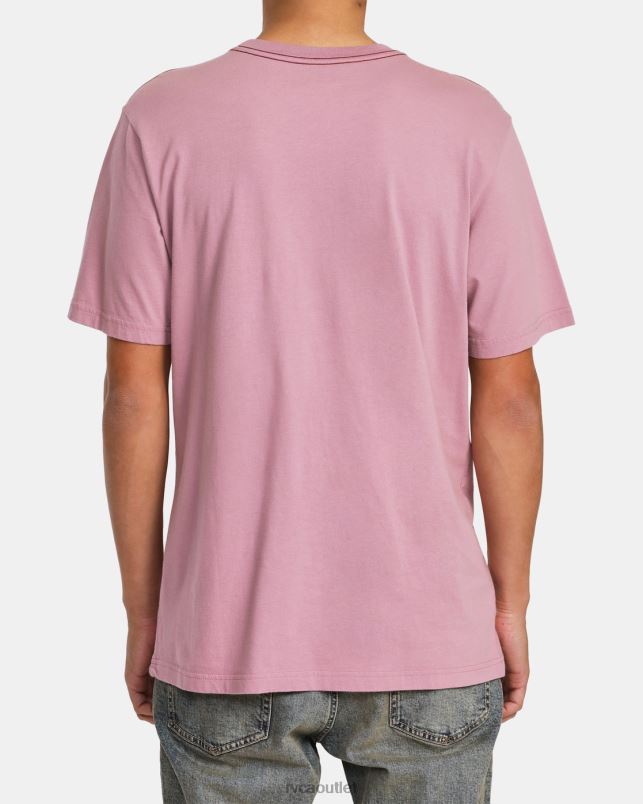 Clothing V84B986 lavender RVCA Men Natural T-Shirt