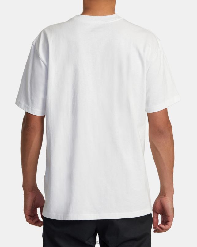 Clothing V84B98 white RVCA Men No Comply Tee