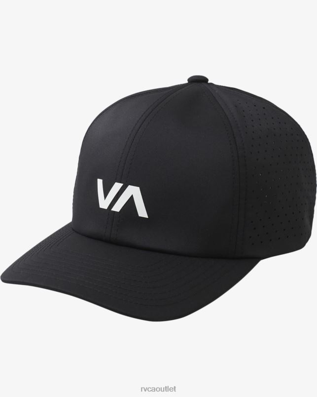 Accessories V84B790 black RVCA Unisex Vent Perforated Clipback Hat II