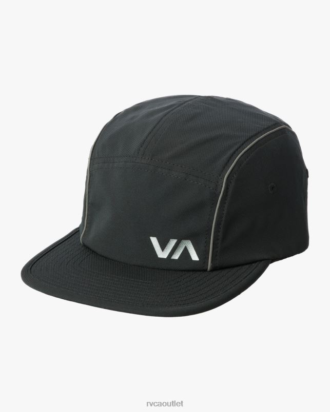Accessories V84B816 black RVCA Unisex Yogger Strapback Hat