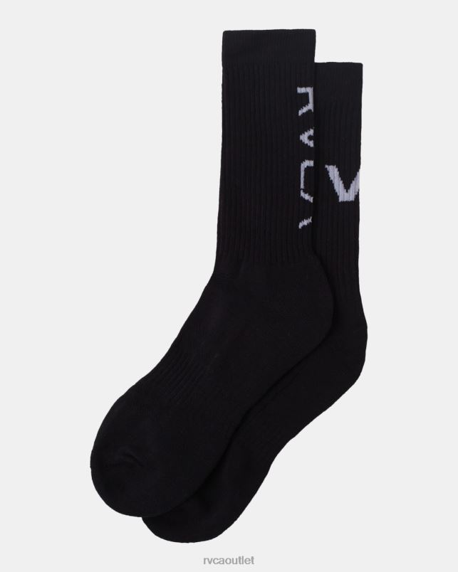 Accessories V84B657 black RVCA Unisex 2 Pack Sport Vent Cushion Crew Socks