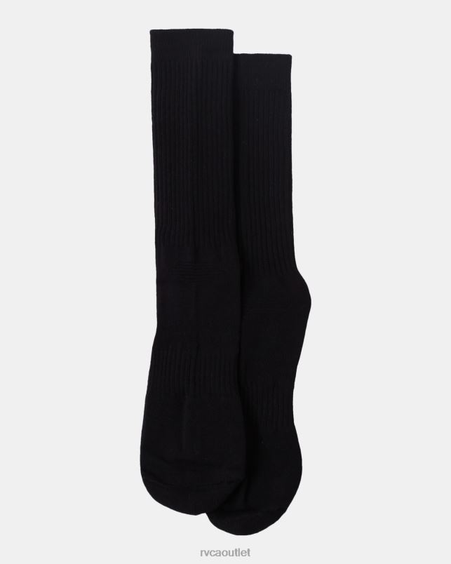 Accessories V84B657 black RVCA Unisex 2 Pack Sport Vent Cushion Crew Socks