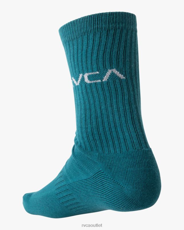 Accessories V84B660 blue RVCA Unisex 2 Pack Basic Logo Crew Socks