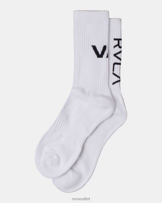 Accessories V84B692 white RVCA Unisex 2 Pack Sport Vent Cushion Crew Socks
