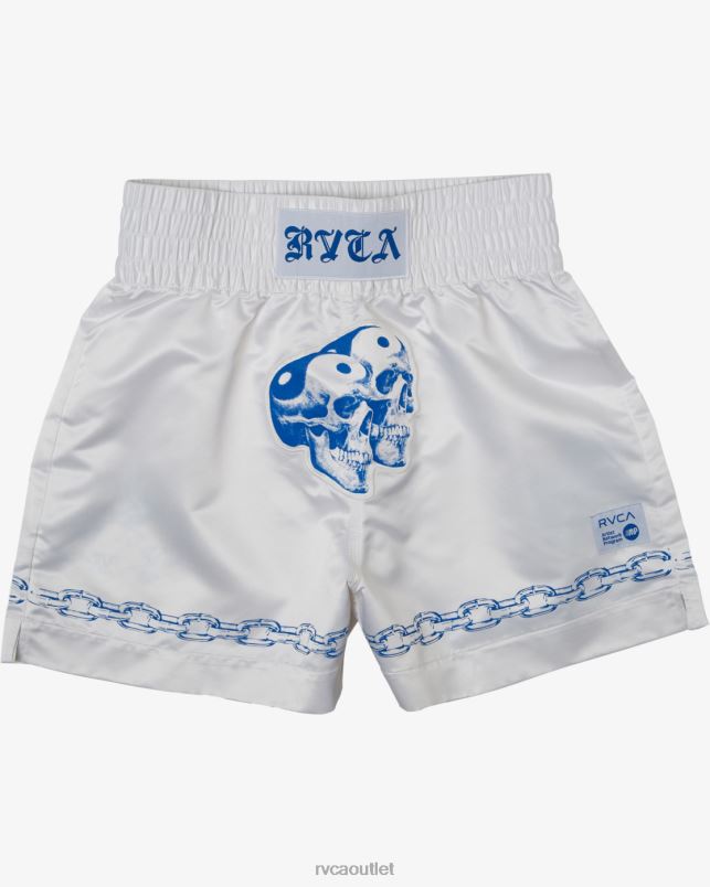 Clothing V84B135 off white RVCA Men Everlast X Benjamin Jeanjean Boxing Shorts