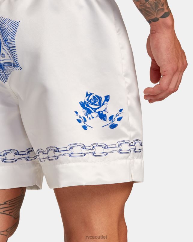 Clothing V84B135 off white RVCA Men Everlast X Benjamin Jeanjean Boxing Shorts
