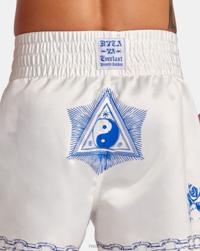 Clothing V84B135 off white RVCA Men Everlast X Benjamin Jeanjean Boxing Shorts