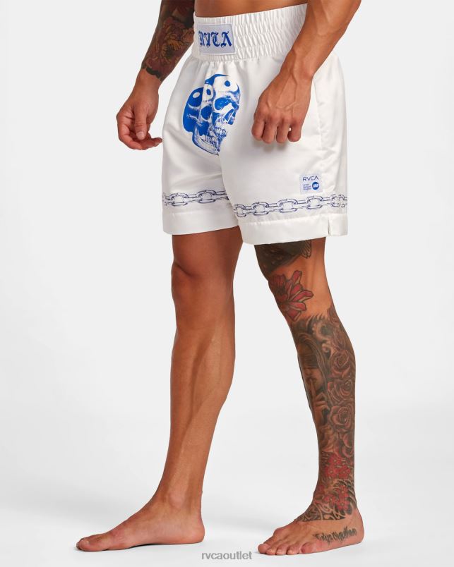 Clothing V84B135 off white RVCA Men Everlast X Benjamin Jeanjean Boxing Shorts
