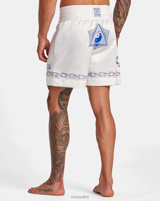 Clothing V84B135 off white RVCA Men Everlast X Benjamin Jeanjean Boxing Shorts